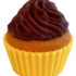 Iwako Cupcake Mini Eraser: Chocolate Icing