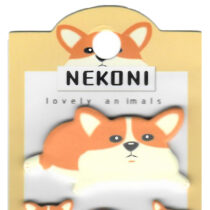 Nekoni Die-Cut Sticky Kawaii Memo Flags: Extra Corgi