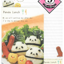 Kamio Panda Lunch 5-Design Letter Set